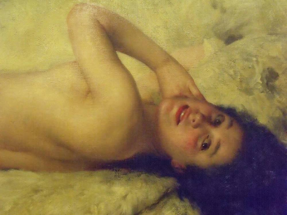Figura femminile nuda distesa - Galleria Civica dArte Moderna e Contemporanea, Torino, dettaglio